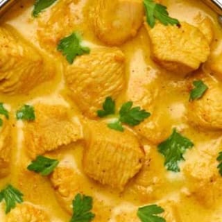 Chicken Coconut Korma and Chicken Vindaloo