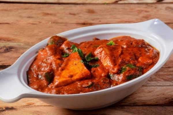 Paneer Tikka Masala and Vegetable Coconut Korma.