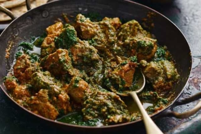 Lamb Saag And Lamb Vindaloo.