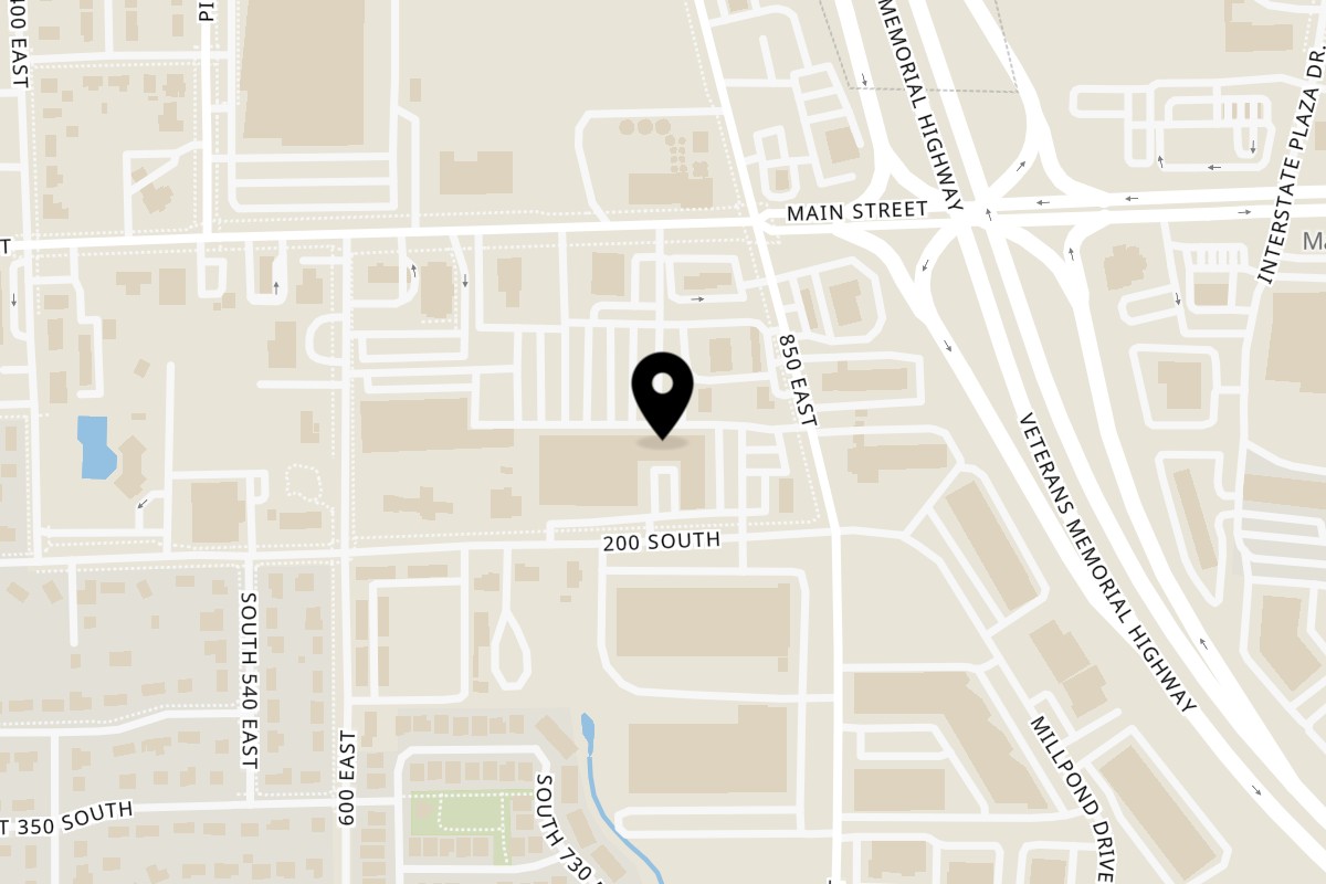 Map showing the location of Ganesh Indian Cuisine Lehi on 785 E 200 S Suite 8 in Lehi
