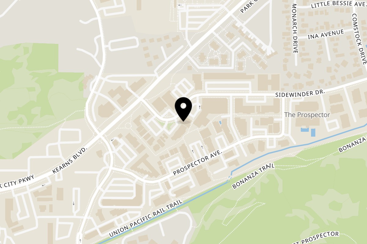 Map showing the location of Ganesh Indian Cuisine Park City on 1811 Sidewinder Dr #102 in Park City